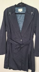 Dagg & Stacey Navy Trench coat NWOT